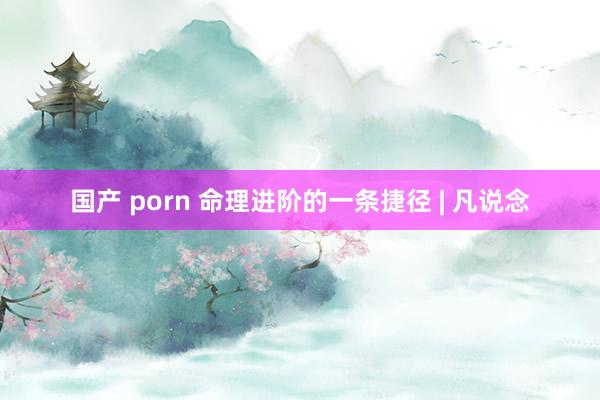国产 porn 命理进阶的一条捷径 | 凡说念